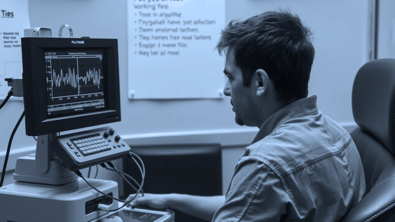 Проведение основного теста на детекторе лжи